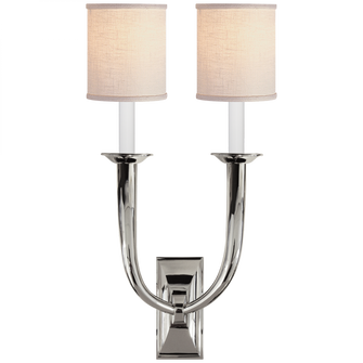 French Deco Horn Double Sconce (279|S 2021PN-L)