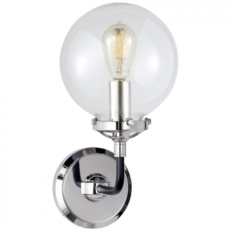 Bistro Single Light Sconce (279|S 2024PN/BLK-CG)