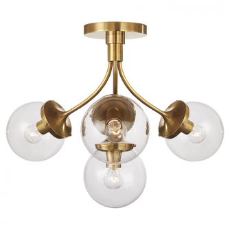 Prescott Medium Semi-Flush Mount (279|KS 4407SB-CG)