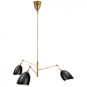 Sommerard Medium Triple-Arm Chandelier (279|ARN 5008HAB-BLK)