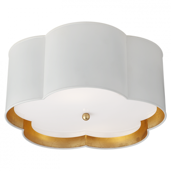 Bryce Medium Flush Mount (279|KS 4117WHT/G-FA)