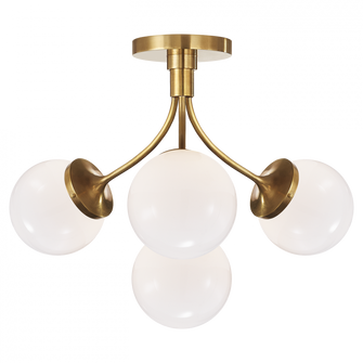 Prescott Medium Semi-Flush Mount (279|KS 4407SB-WG)