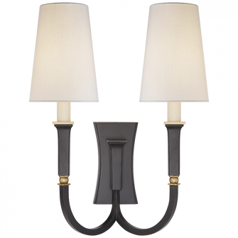 Delphia Large Double Arm Sconce (279|TOB 2273BZ/HAB-L)