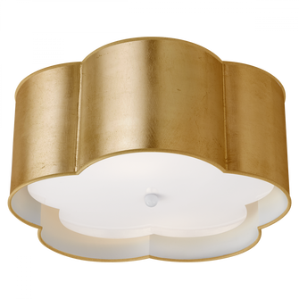 Bryce Medium Flush Mount (279|KS 4117G/WHT-FA)