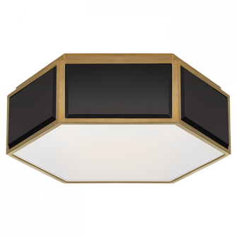 Bradford Small Hexagonal Flush Mount (279|KS 4120BLK/SB-FG)