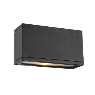 RUBIX OUTDR REC DOUBLE WALL 30W BLACK (16|WS-W2510-BK)