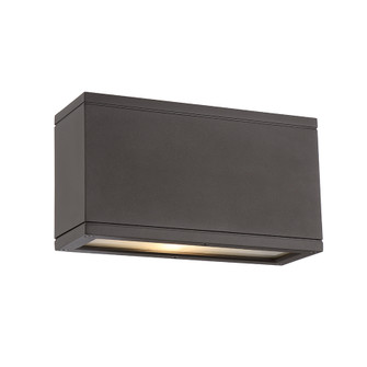 RUBIX OUTDR REC DOUBLE WALL 30W BRONZE (16|WS-W2510-BZ)