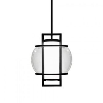 LUCID 15IN OUTDOOR PENDANT 3000K BK (3612|PD-W74615-BK)
