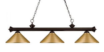 3 Light Billiard (276|200-3BRZ-MSG)