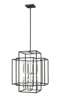 8 Light Chandelier (276|454-28BK-BN)