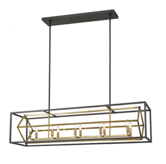 10 Light Linear Chandelier (276|457-10L-OBR-BRZ)
