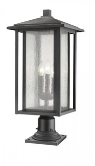 3 Light Outdoor Pier Mounted Fixture (276|554PHXLR-533PM-BK)