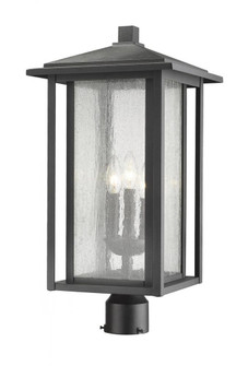 3 Light Outdoor Post Mount Fixture (276|554PHXLR-BK)