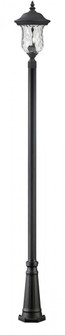 3 Light Outdoor Post Mounted Fixture (276|533PHB-519P-BK)