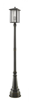 3 Light Outdoor Post Mounted Fixture (276|554PHXLR-564P-ORB)