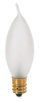 10 Watt CA7 Incandescent; Frost; 1500 Average rated hours; 70 Lumens; Candelabra base; 120 Volt (27|S3276)
