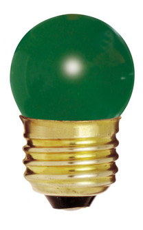 7.5 Watt S11 Incandescent; Ceramic Green; 2500 Average rated hours; Medium base; 120 Volt (27|S3609)