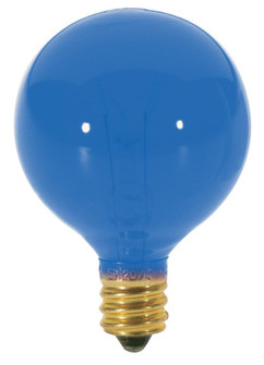 10 Watt G12 1/2 Incandescent; Transparent Blue; 1500 Average rated hours; Candelabra base; 120 Volt (27|S3834)