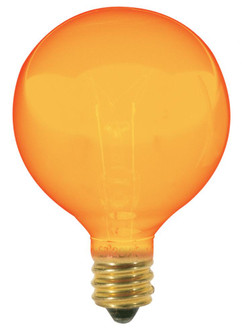 10 Watt G12 1/2 Incandescent; Transparent Amber; 1500 Average rated hours; Candelabra base; 120 Volt (27|S3836)