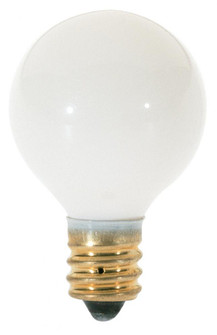 10 Watt G8 Incandescent; Gloss White; 1500 Average rated hours; 50 Lumens; Candelabra base; 120 Volt (27|S3864)