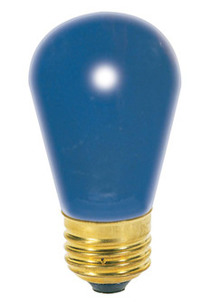 11 Watt S14 Incandescent; Ceramic Blue; 2500 Average rated hours; Medium base; 130 Volt (27|S3963)