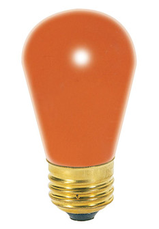 11 Watt S14 Incandescent; Ceramic Orange; 2500 Average rated hours; Medium base; 130 Volt; 4-Pack (27|S3964)