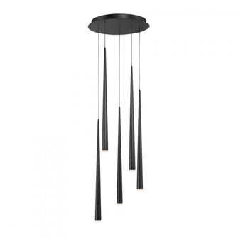 Cascade Multilight Pendant Light (3612|PD-41805R-BK)