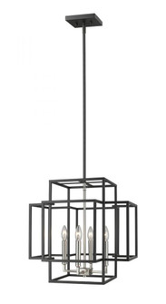 4 Light Chandelier (276|454-18BK-BN)