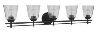 Drake 5 Light Vanity in Flat Black (20|19642FB5)