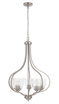 Serene 5 Light Foyer in Brushed Polished Nickel (20|49935-BNK)