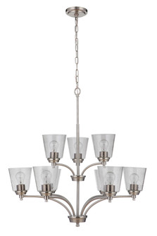 Tyler 9 Light Chandelier in Brushed Polished Nickel (20|50229-BNK)