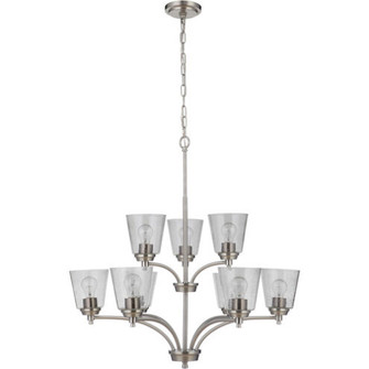 Tyler 9 Light Chandelier in Brushed Polished Nickel (20|50229-BNK)