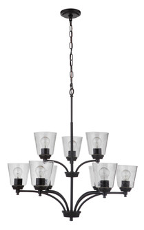 Tyler 9 Light Chandelier in Flat Black (20|50229-FB)
