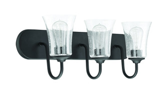 Gwyneth 3 Light Vanity in Flat Black (20|50403-FB)
