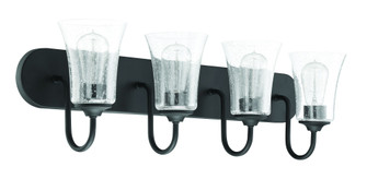 Gwyneth 4 Light Vanity in Flat Black (20|50404-FB)