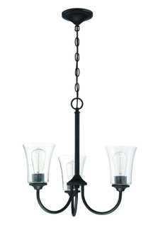 Gwyneth 3 Light Chandelier in Flat Black (20|50423-FB)