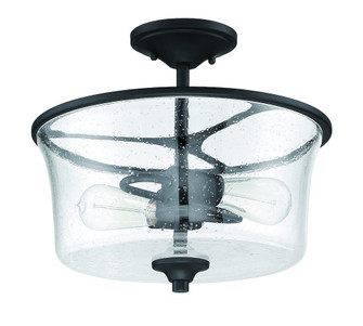 Gwyneth 2 Light Convertible Semi Flush in Flat Black (20|50452-FB)