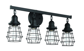 Thatcher 4 Light Vanity in Flat Black (20|50604-FB)