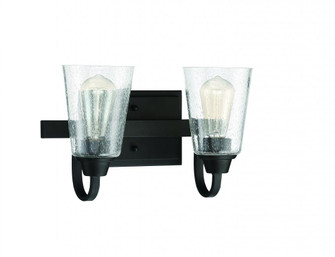 Grace 2 Light Vanity in Espresso (Clear Seeded Glass) (20|41902-ESP-CS)