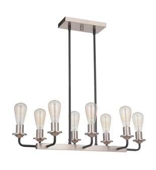 Randolph 8 Light Island in Flat Black/Brushed Polished Nickel (20|50378-FBBNK)