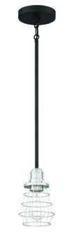 Thatcher 1 Light Mini Pendant in Flat Black/Brushed Polished Nickel (20|50691-FBBNK)