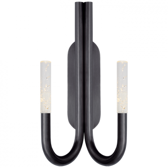 Rousseau Double Wall Sconce (279|KW 2283BZ-SG)