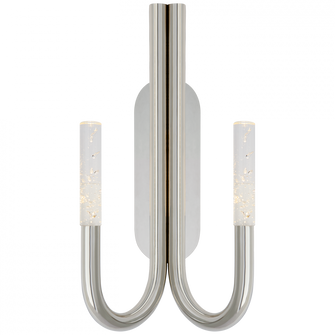 Rousseau Double Wall Sconce (279|KW 2283PN-SG)