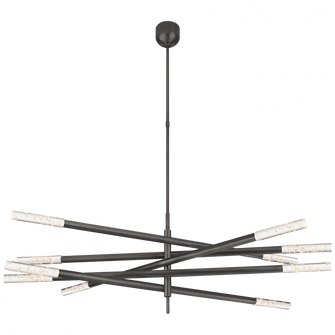 Rousseau Grande Ten Light Articulating Chandelier (279|KW 5587BZ-SG)