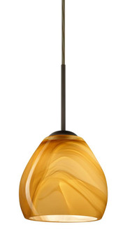 Besa Bolla Pendant For Multiport Canopy Bronze Honey 1x50W Candelabra (127|B-4122HN-BR)