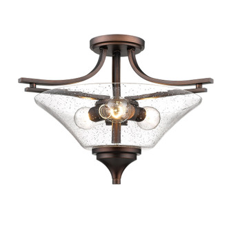 Natalie 3-Light Semi-Flush Ceiling Mount Rubbed Bronze (670|1483-RBZ)