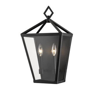 Arnold 2-Light Outdoor Wall Sconce Powder Coated Black (670|2531-PBK)