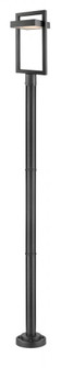1 Light Outdoor Post Mounted Fixture (276|566PHBR-567P-BK-LED)
