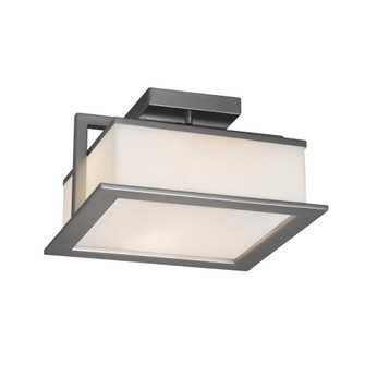 Laguna 12'' LED Outdoor Flush-Mount (254|FSN-7517W-OPAL-NCKL)