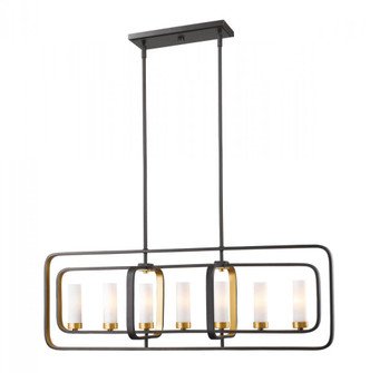 7 Light Linear Chandelier (276|6000-7L-BZGD)